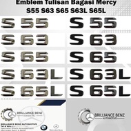 S55 S63 S65 S63L S65L Mercedes Benz Original S Trunk Emblem