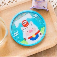 全新LuLu豬招財貓 富士山 流沙杯墊