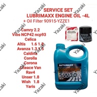 (90915-YZZE1 +Lubrimaxx 5W30-4L Fully Engine Oil) TOYOTA CAMRY 2.2 VIOS NCP42 NCP93 ALTIS 1.6 1.8 AV