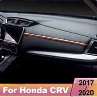 LHD Car Central Control Dashboard Sound Trim Strip Sticker Interior Decoration Accessories For Honda