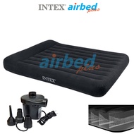 Intex ส่งฟรี ที่นอนเป่าลม ดูรา-บีม 5 ฟุต (ควีน) มีที่หนุนหัวในตัว 1.52x2.03x0.25 ม. รุ่น 64143 + ที่สูบลมไฟฟ้า