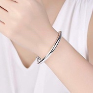 Silver bracelet with certificate in stock, a variety of optional silver bracelets, female 999 sterli