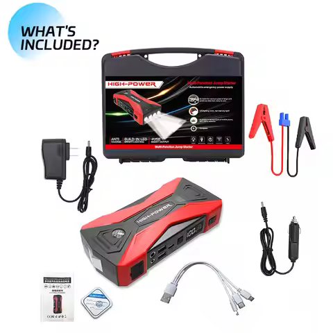 12V 60000mAh Car Jump Starter Digital Display Emergency Power Supply Portable Emergency Starter Car 