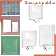 [Sharprepublic] Brochure Holder Wall Mounted, Holder, Booklet Display Stand for Offices