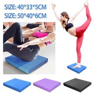 藍色 50 x 40 x 6cm 腰腹核心穩定平衡墊 平板支撐穩定康複平衡軟塌瑜珈平衡墊 健身核心踏墊地墊踏板軟墊 訓練軟墊跪墊防滑墊