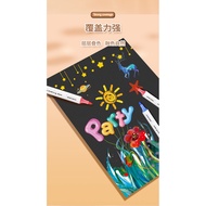 Double head acrylic marker student art doodle pen Non-permeable pen Stackable watercolor pen