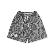 UNDRAFTED Bandana Logo Platinum Mesh Shorts