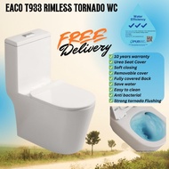 EACO T933 RIMLESS TORNADO FLUSH TOILET BOWL