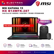 MSI Katana 15 HX B14WFK-287 15.6'' QHD 165Hz Gaming Laptop ( NVIDIA® GeForce RTX™ 5060,i9-14900HX,16