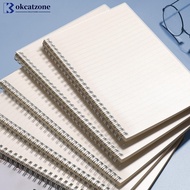 OKCATZONE A5 A4 B5 Spiral Book Coil Notebook To-Do Lined Paper Journal Diary Sketchbook For School S
