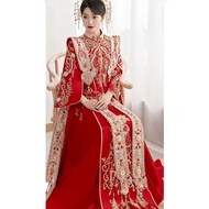 superior productsXiuhe Dress Bride2023New Chinese Style Elegant Ming Wedding Dress a Chaplet and Official Robes Hanfu We