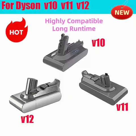 For Dyson V10 V11 V12 Slim 25.2V Upgraded Li-ion Replacement Battery Absolute Animal Fluffy Cordless