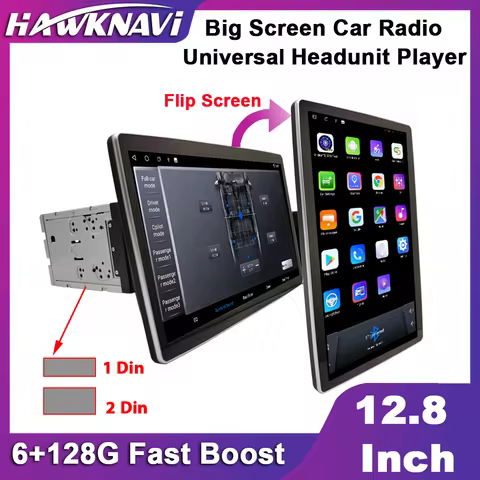 12.8 Inch 6+128G Android Car Radio For Universal GPS Navigation Multimedia Stereo Headunit Player 1D