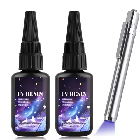 UV Bonding Welding Glue Kit Super Bonding UV Glue or Black Light Quick-Drying For Bonding Glass Wood