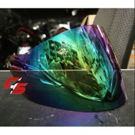 ARC AF6 HALF VISOR RAINBOW/SILVER/TINTED