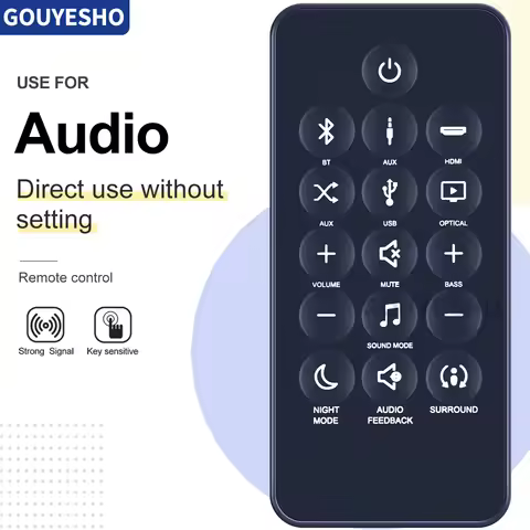 New BT-0520 BT0520 Replacement Remote Control Fit for JBL Bar Studio 2.0 Channel Soundbar Stereo Sou