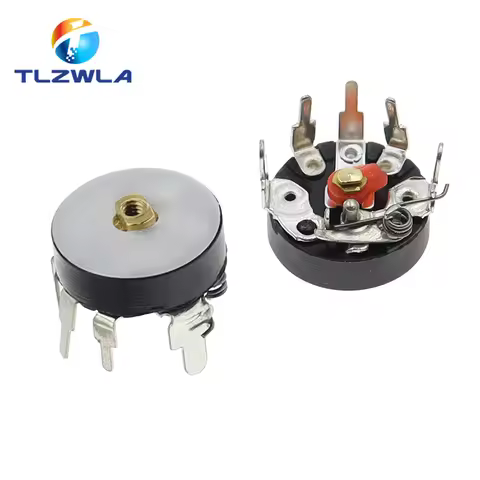 10PCS 10K RV12MM Straight Angle Radio Potentiometer RV12 B503 B103 B10K B50K Power Amplifier Volume 
