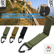 MBR Outdoor Portable Tactical Webbing Hang Buckle Camping Hiking Nylon Carabiner Keychain Multi Func