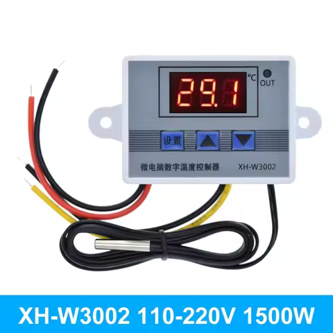 TZT 12V 24V 110V 220V Professional W3002 Digital LED Temperature Controller 10A Thermostat Regulator