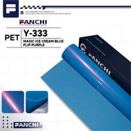152CM Sticker FANCHI Y-333 Y333 PET Magic Ice Cream Blue Flip Purple biru Lembayung Ungu PET 152CM p