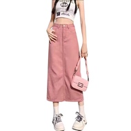 HIGHWAIST JEANS SKIRT/ JEANS SKIRT 7/8 SOFT JEANS