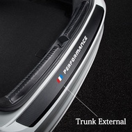 Leather Car Rear Bumper Stickers Trunk Guard Plate Molding for BMW M E36 E34 F10 E90 F30 F20 X3 E53 E70 g30 E30 E36 car
