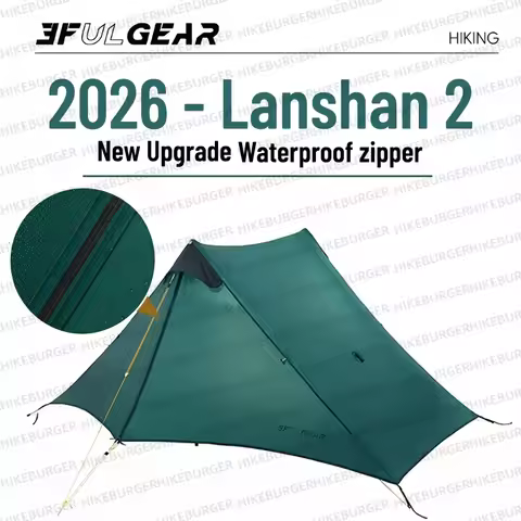 3F UL GEAR 2026 Lanshan 2 Tent Outdoor Camping 15D SilNylon Tent Ultralight Portable Waterproof Pole