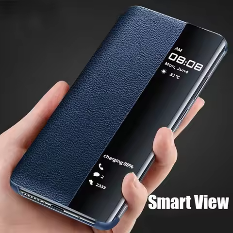 Smart Phone Case For Samsung Galaxy S25 S23 S22 S21 S20FE S24 S10Plus Leather Flip View Cases For Ga