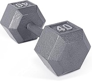 CAP Barbell Cast Iron Hex Dumbbell, Single, 40 lb