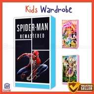 [5.5 Sales]Children wardrobe, almari baju budak, H156.2x118.4x39.5cm(L)SKU:50019