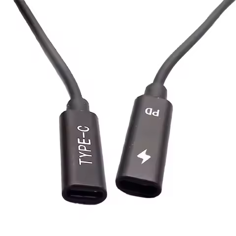 USB Type-C Female PD Charger 15V 3A Power Supply Charger Cable 0.2M For Microsoft Surface Pro 6/5/4/