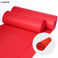 FAKEME Red Carpet Aisle Runner Polyester Runner Rug Disposable Event Walkway Mat Nonslip Wedding Pat