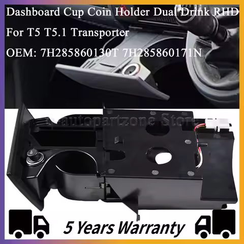 RHD Right Drive Ashtray Cup Holder Stand For VW T5 T5.1 Transporter Ashtray Cup Coin Holder Dual Dri