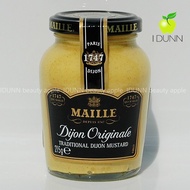 French MAILLE Natural DIJON Yellow Mustard Sauce 215G IDUNN