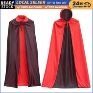 Unisex Vampire Cape Red Black Double Hooded Cloak Christmas Halloween Cosplay Costume Vampire Cloak 