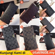 Coach 75365 74599 75013 74978 Breast Pocket Wallet in Signature Crossgrain Leather Men Fold Long Zip