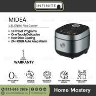 Midea MB-FS5023 1.8L Digital Rice Cooker With 17 Preprogrammed Menus & 2 Dimensional Heating