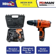 FIXMAN R7101-1B CORDLESS DRILL 12V SET - SET BOR TANPA KABEL-Actuvo store