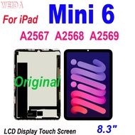 8.3" Original LCD For iPad Mini 6 Mini6 2021 A2567 A2568 A2569 LCD Display Touch Screen Digitizer As