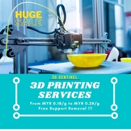 3D Printing Service FDM With High Quality Material PLA+ ABS  / Low Prices From MYR 0.19/g