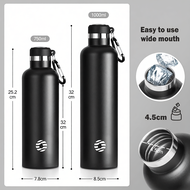 FJbottle Thermos Bottle 750ml/1000ml Tumbler With Bag 304 Stainless Steel Botol Air Tahan Sejuk Insu