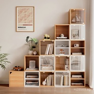 Modular Grid Cabinet Storage Bookshelf Floor-standing Free Placement Shelf Grid Cabinet Assembly Sto