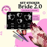 STICKER INAI DESIGN TERBARU NEW DESIGN HENNA STICKER