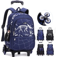 DINO SCHOOL BAG FOR BOYS 6-WHEEL BACKPACK FOR KINDERGARTEN, ELEMENTARY SCHOOL, SMP SCHOOL BAG CODE 3