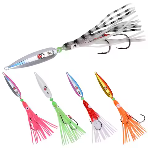 40g-200g Jigging Squid Pesca Inchiku Metal Jig Head Leurre Octopus Skirt Japan Kingfish Snapper Grou