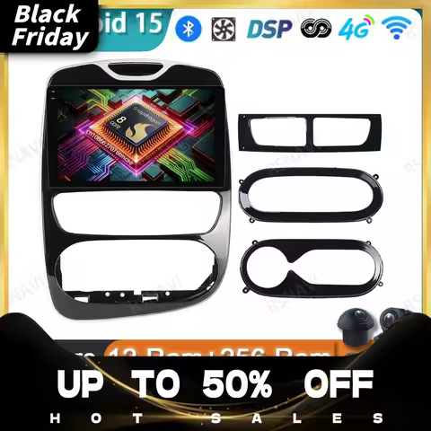 Car Radio Android 15 For Renault Clio 4 BH98 KH98 2012 -2016 Stereo Autoradio DSP Viedo Player Wirel