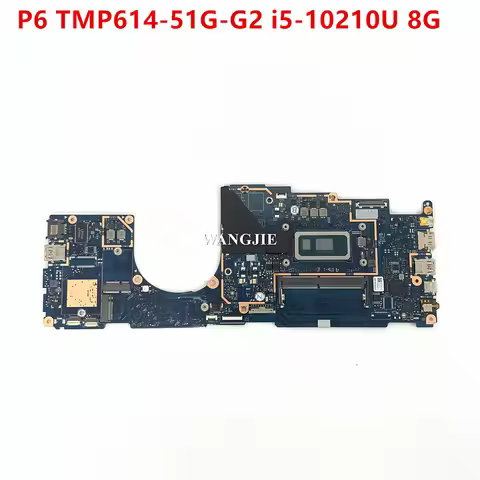 NB2250-PCB-MB-V4 Mainboard For Acer TravelMate P6 TMP614-51T-G2 Laptop Motherboard CPU:I5-10210U SRG