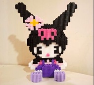 Kuromi 迷你積木/完成品擺設+1 包未完成 DIY 積木