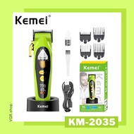 KEMEI KM-2035 Rechargeable Hair Clipper Cordless Trimmer with LCD Display 9000rpm