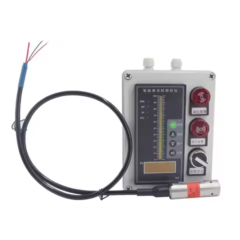 FANDESENSOR Water Level Controller 15m 25m 2 Alarms 4 Relay AC 220V Controller For Oil Fuel Liquid T
